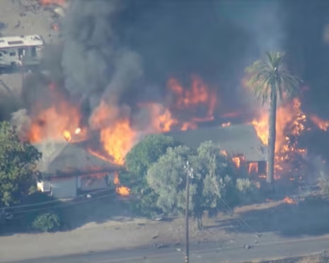 Fireworks warehouse explosion in CA